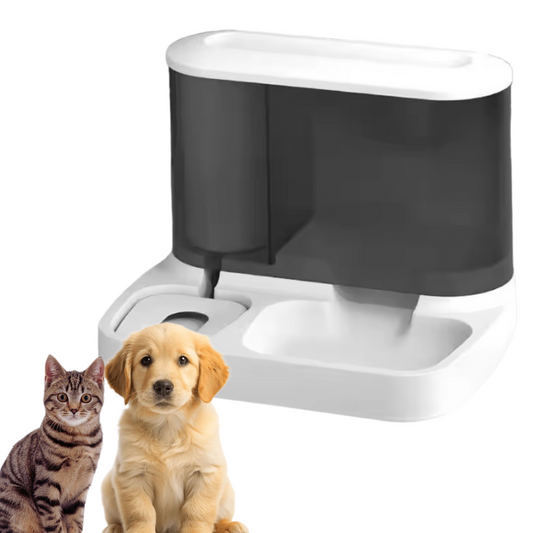 Pet Food and Water Dispenser | Gravity Powered Pet Feeder