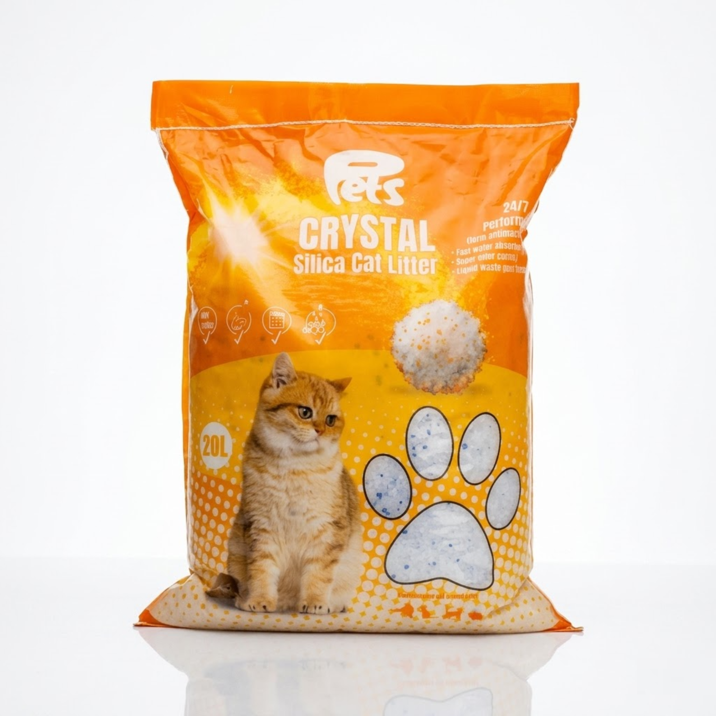 Crystal Silica Cat Litter | High Absorption Cat Litter