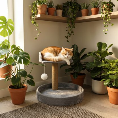 شجرة للقطط | سرير للقطط وعمود للخدش