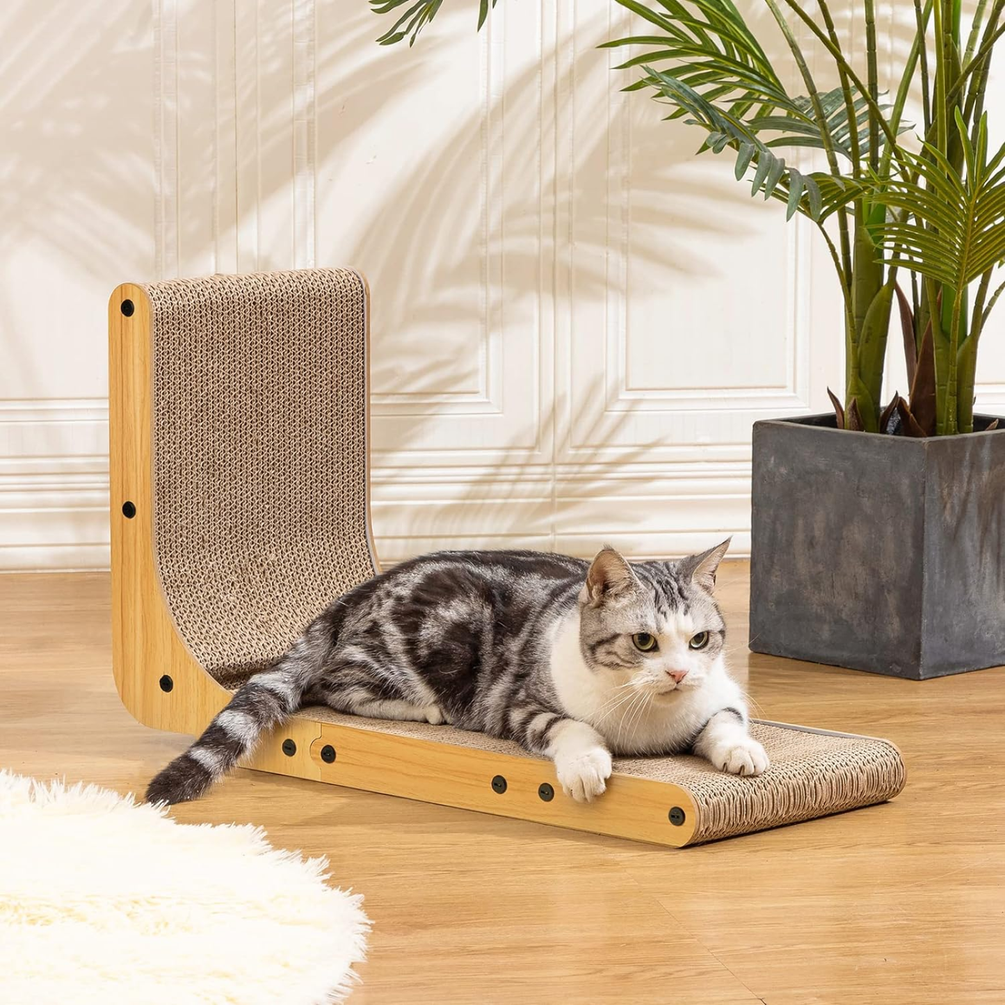 Cat Scratcher | L-Shaped Cat Scratcher Board