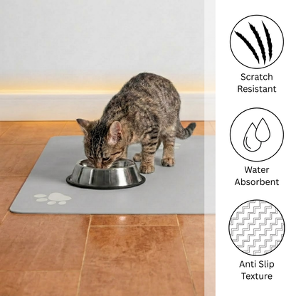 Cat Feeding Mat | Pet Food and Water Mat