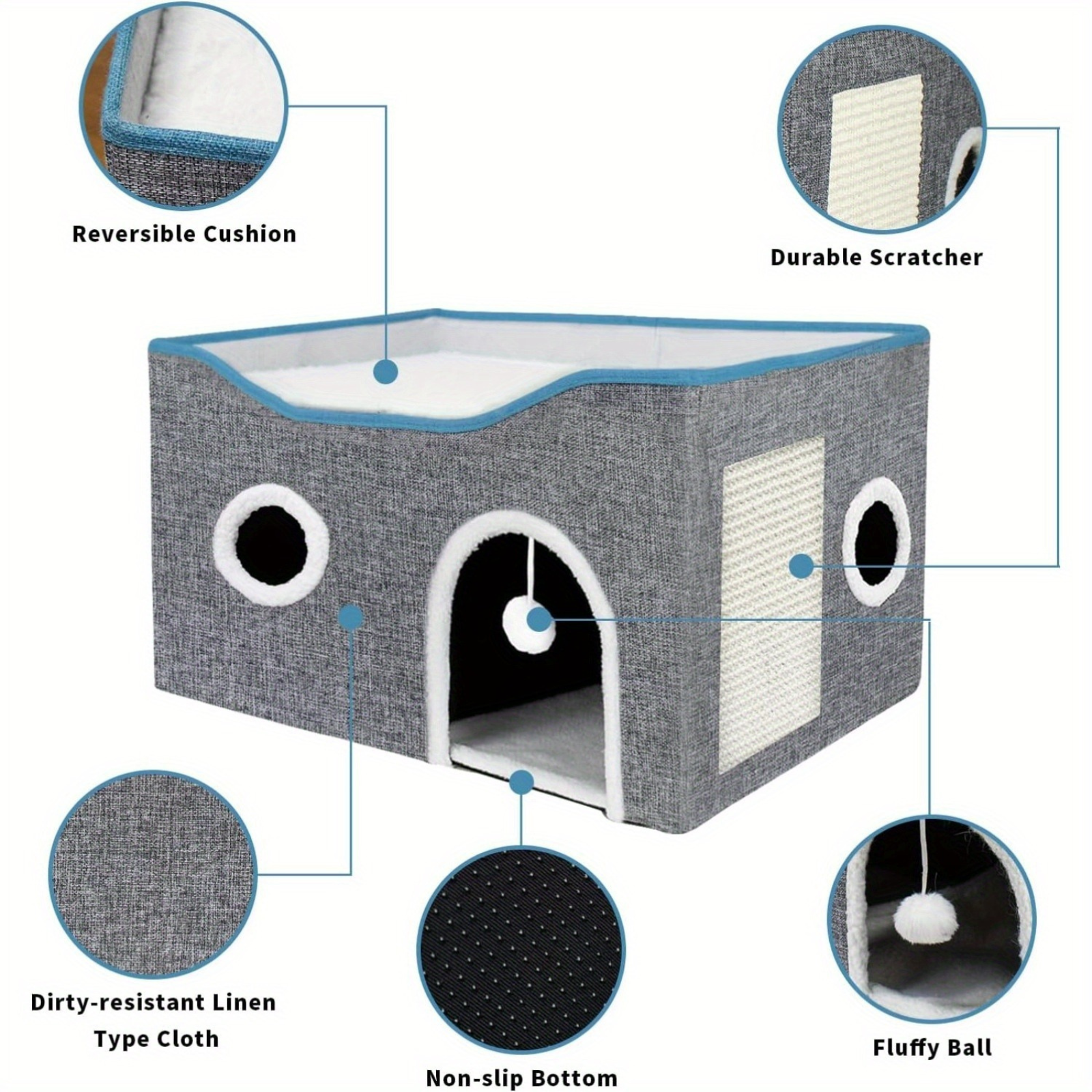 Large-Grey Cat House