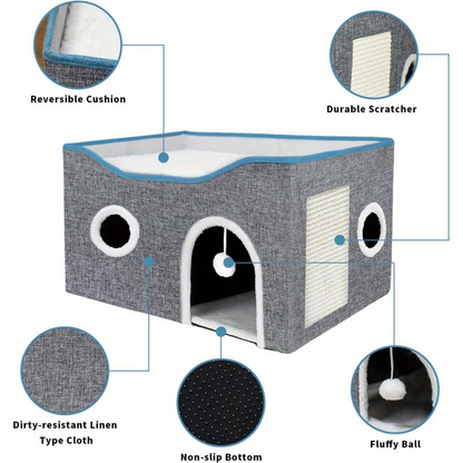 Large-Grey Cat House