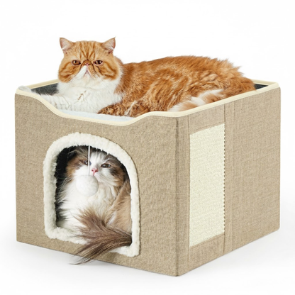 Beige Cat House