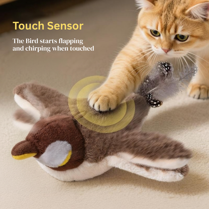Flapping Bird Cat Toy |  Interactive Bird Toy for Cats