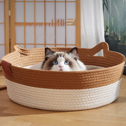 Cotton Rope Cat Nest | Cat Basket Bed