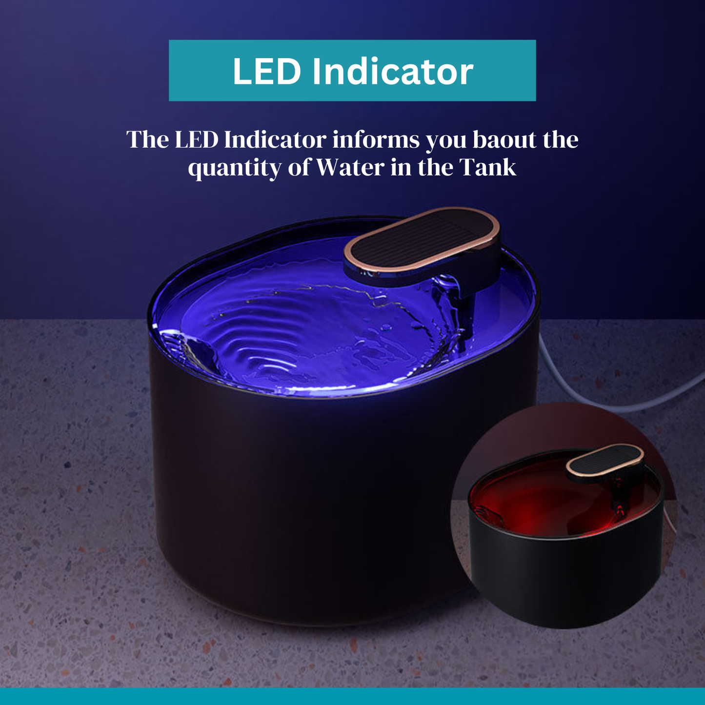 نافورة مياه للقطط | نافورة ترطيب للقطط سعة 3 لترات