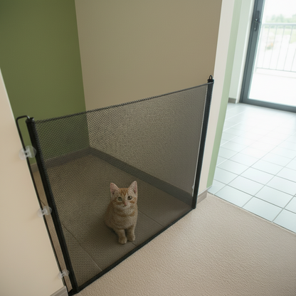 بوابة شبكية للحيوانات الأليفة | حاجز أمان للحيوانات الأليفة