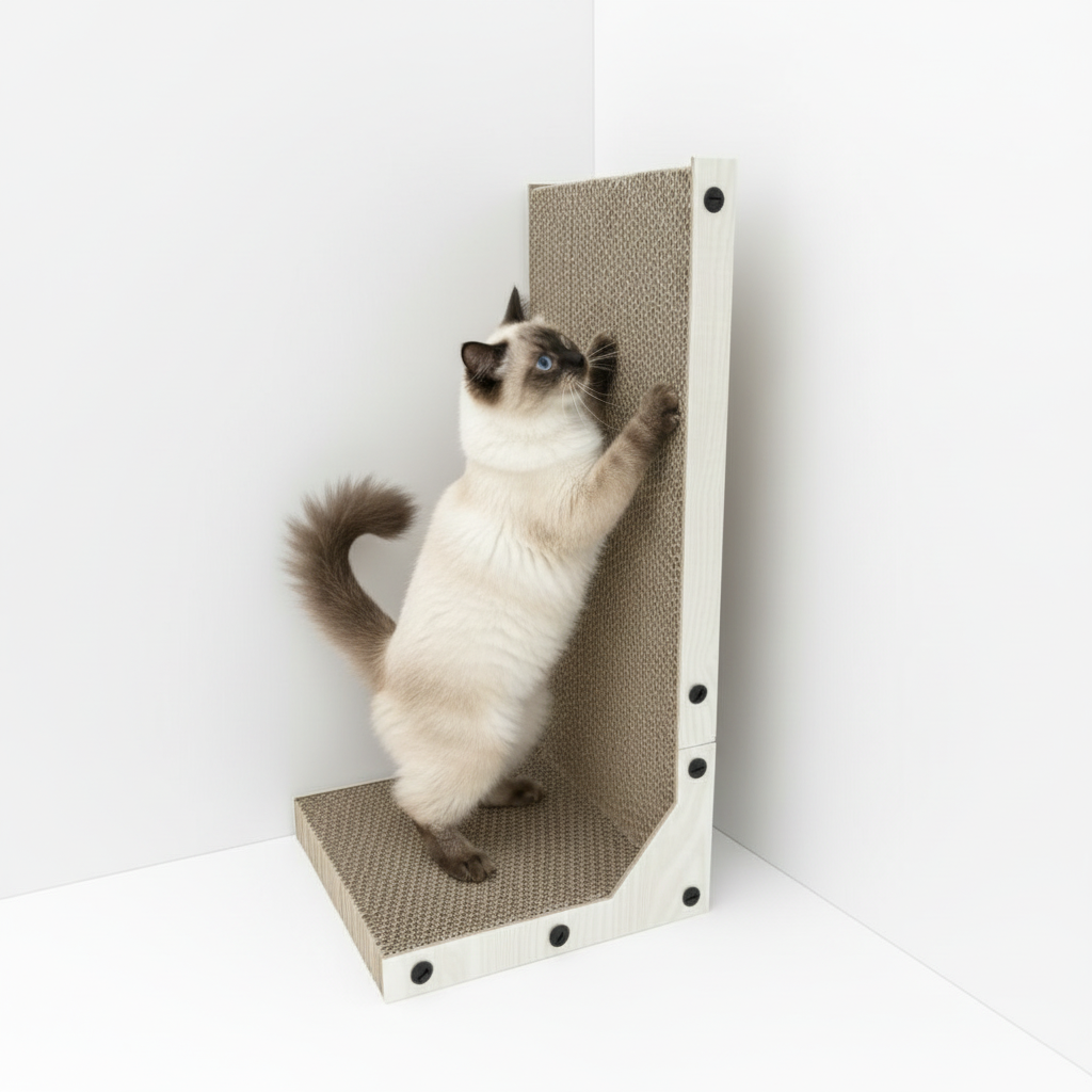 Cat Scratcher | L-Shaped Cat Scratcher Board