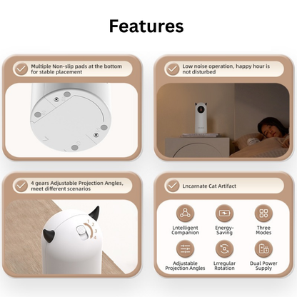 Laser Light Cat Toy | Automatic Laser Toy for Cats