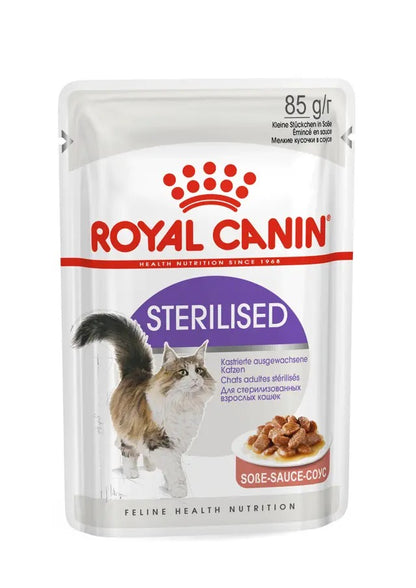 Royal Canin Sterilised Cat Wet Food | Gravy Box (12 pouches)