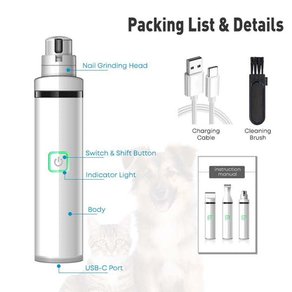 ماكينة قص شعر وأظافر الحيوانات الأليفة | مجموعة العناية بالحيوانات الأليفة ٤ في ١