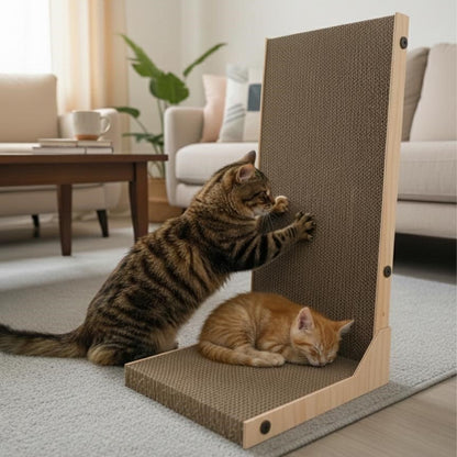 Cat Scratcher | L-Shaped Cat Scratcher Board