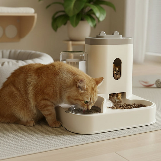 Cat Gravity Feeder | Cat Food and Water Dispenser