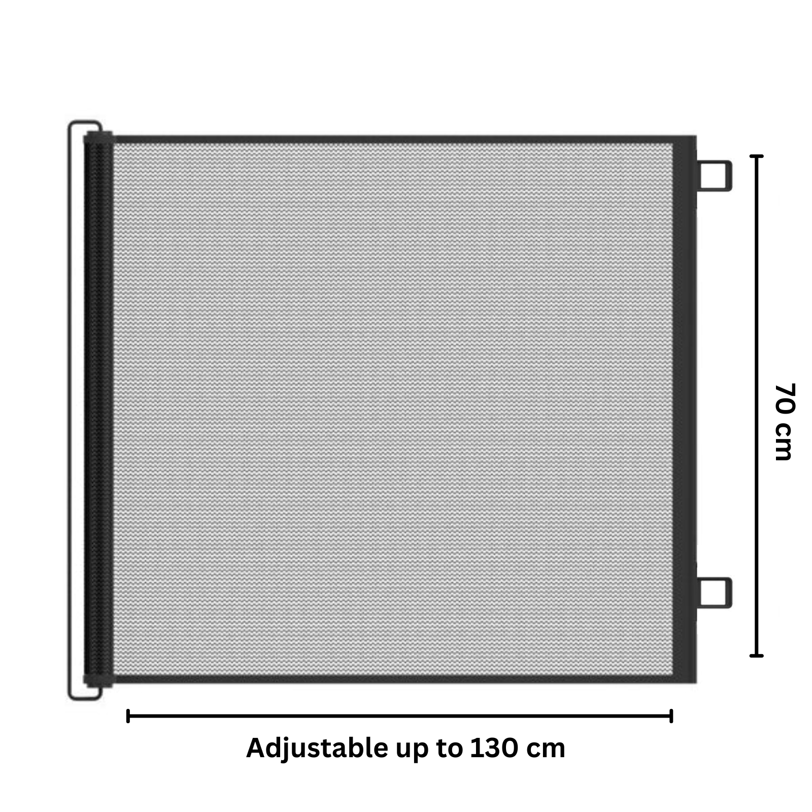 Black Pet Gate, Cat Safety Barrier
