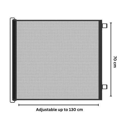Black Pet Gate, Cat Safety Barrier