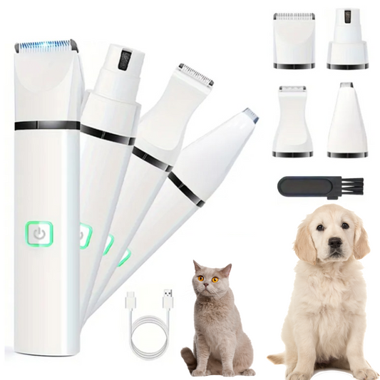 Pet Hair and Nail Trimmer | 4-in-1 Pet Grooming Kit