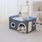 Multi-Cat Cube House | Cat House with Lounge Bed