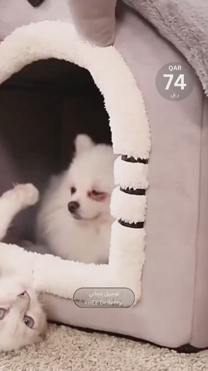 بيت قطط داخلي | بيت قطط ناعم للحيوانات الأليفة