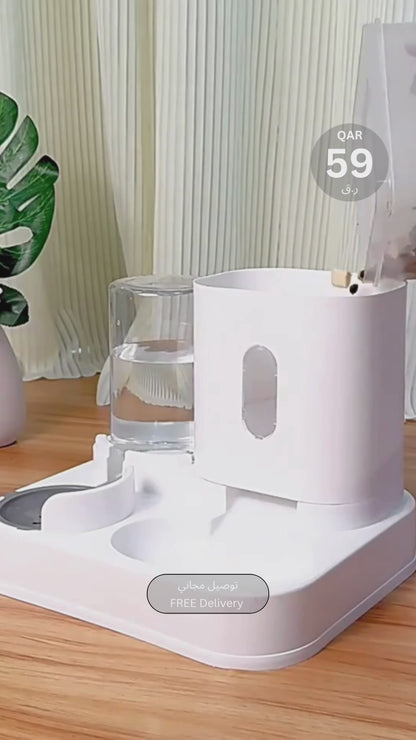 Cat Gravity Feeder | Cat Food and Water Dispenser