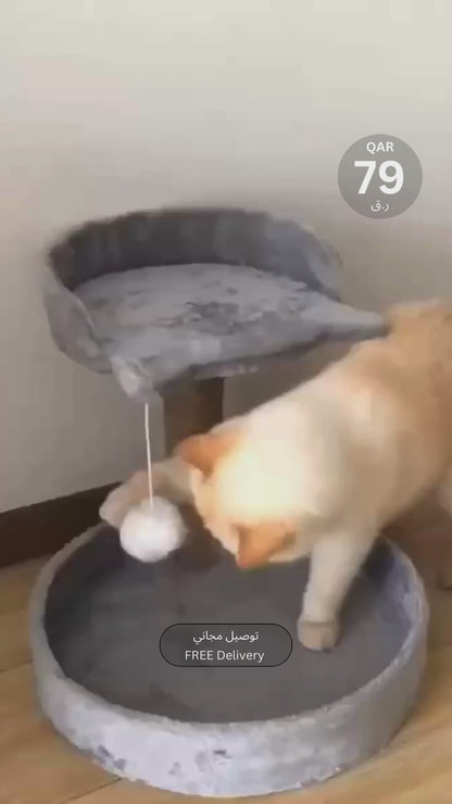 شجرة للقطط | سرير للقطط وعمود للخدش