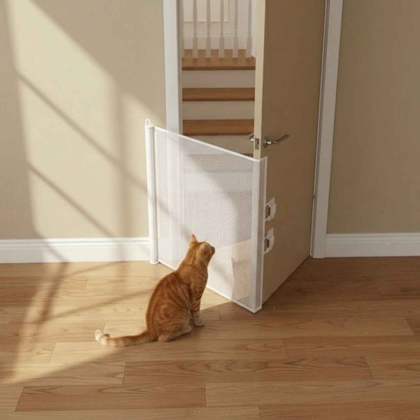 Pet Mesh Gate | Retractable Pet Safety Barrier